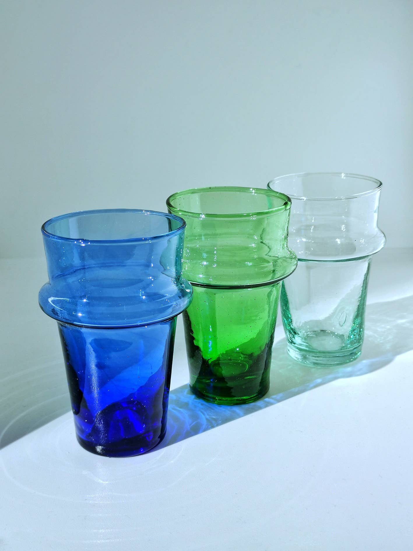 Moroccan Beldi Glass - green (Set of 6)