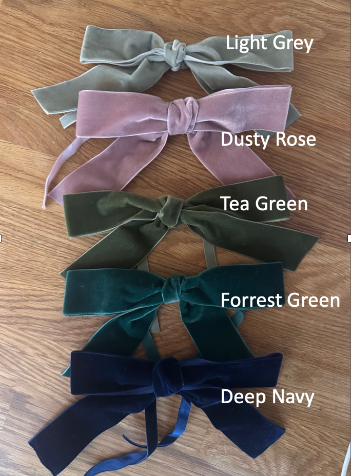 Velvet Napkin Bows (Set of 2)